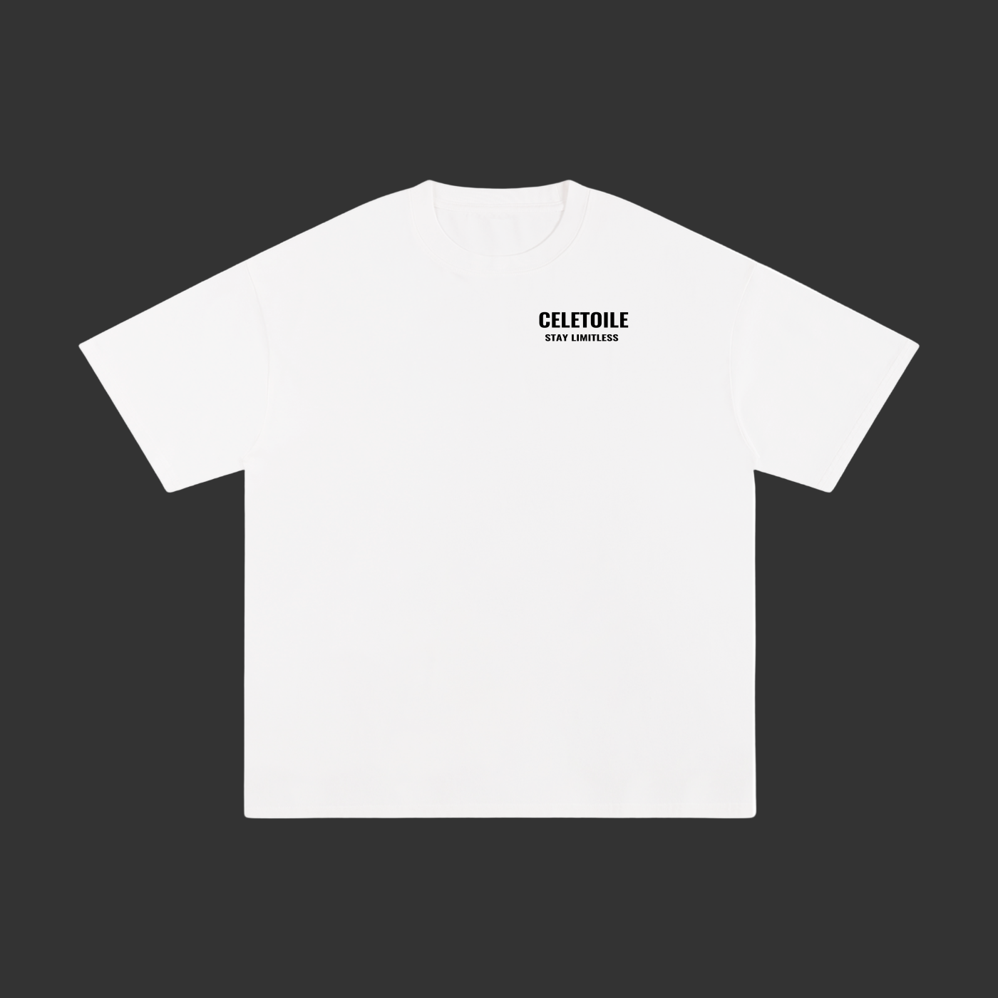 white unisex Celetoile t-shirt