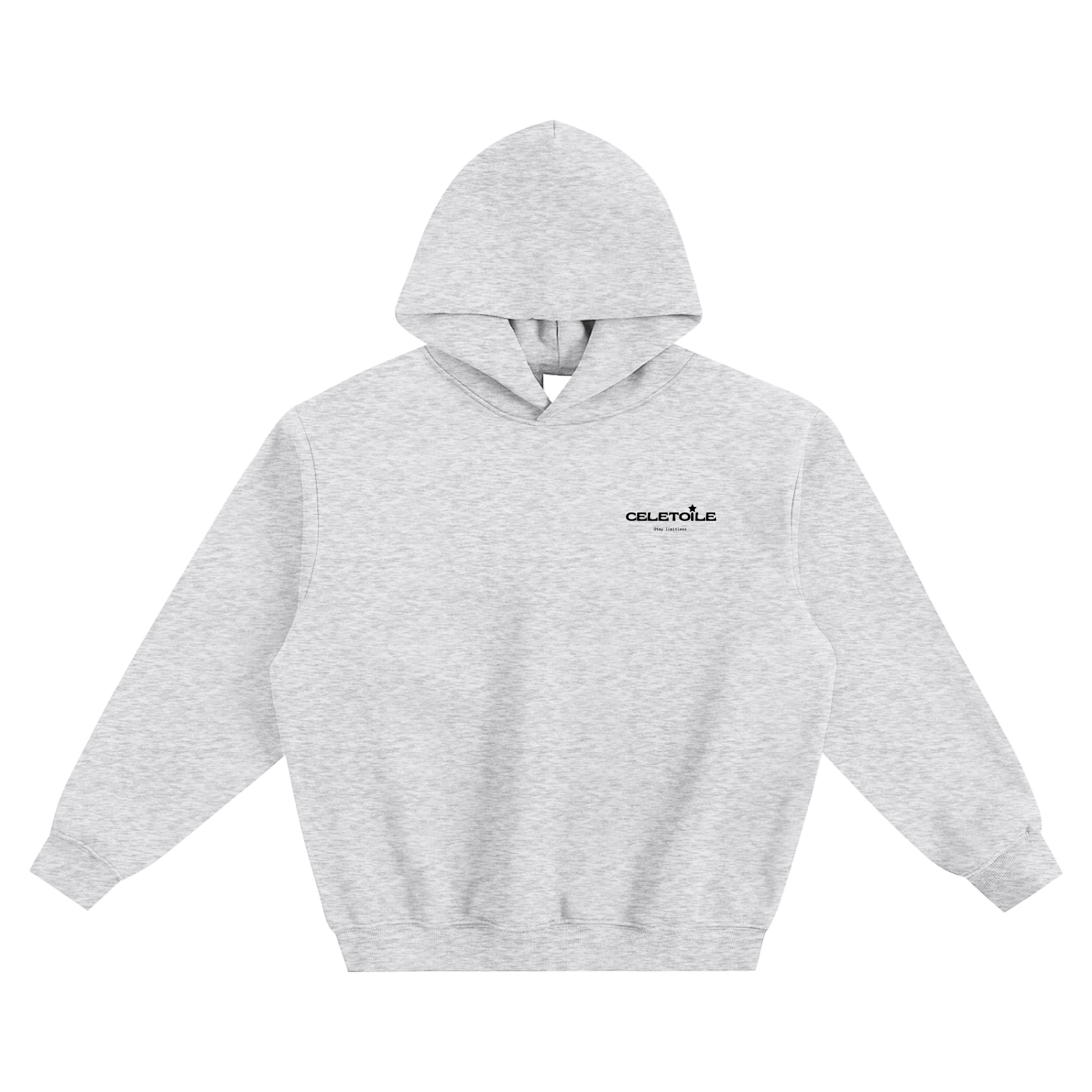 Celetoile grey boxy hoodie