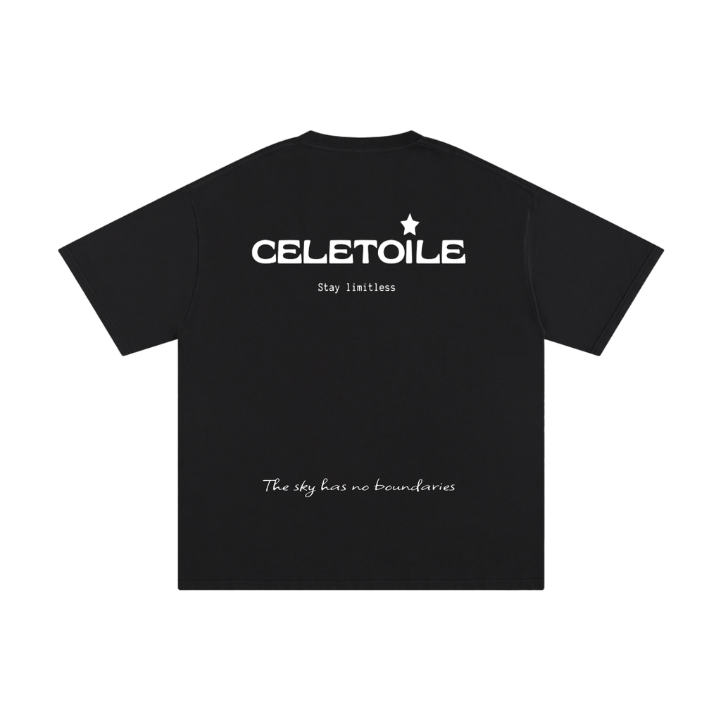 Black unisex Celétoile T-shirt