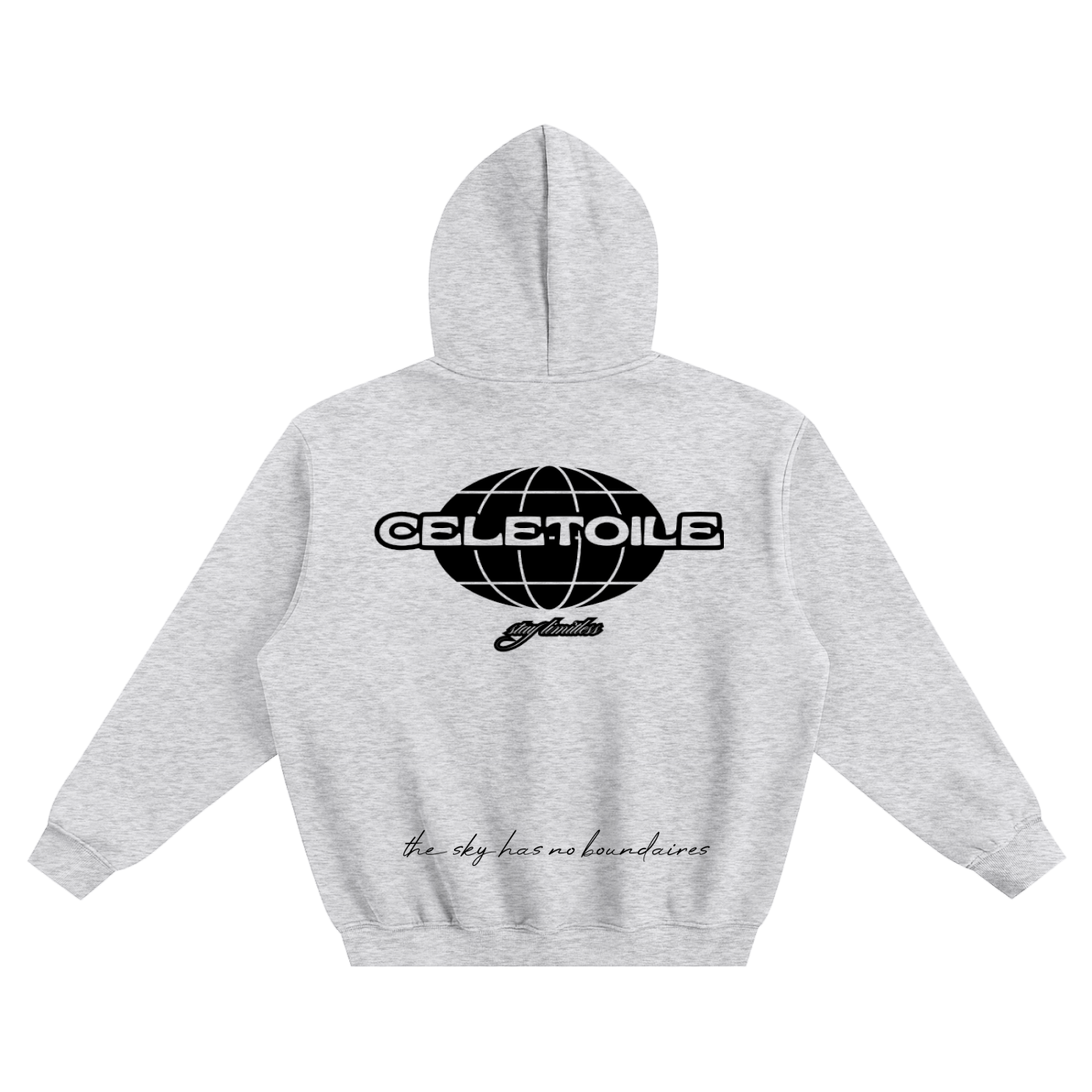 Celetoile grey boxy hoodie