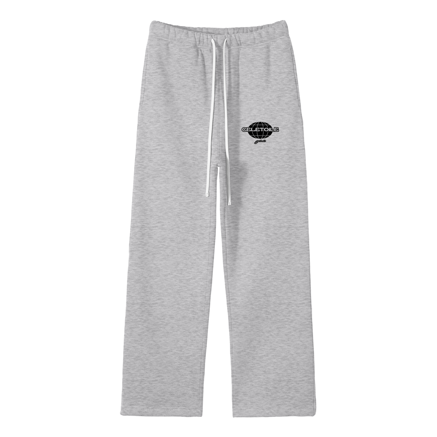 Celetoile grey straight leg pants
