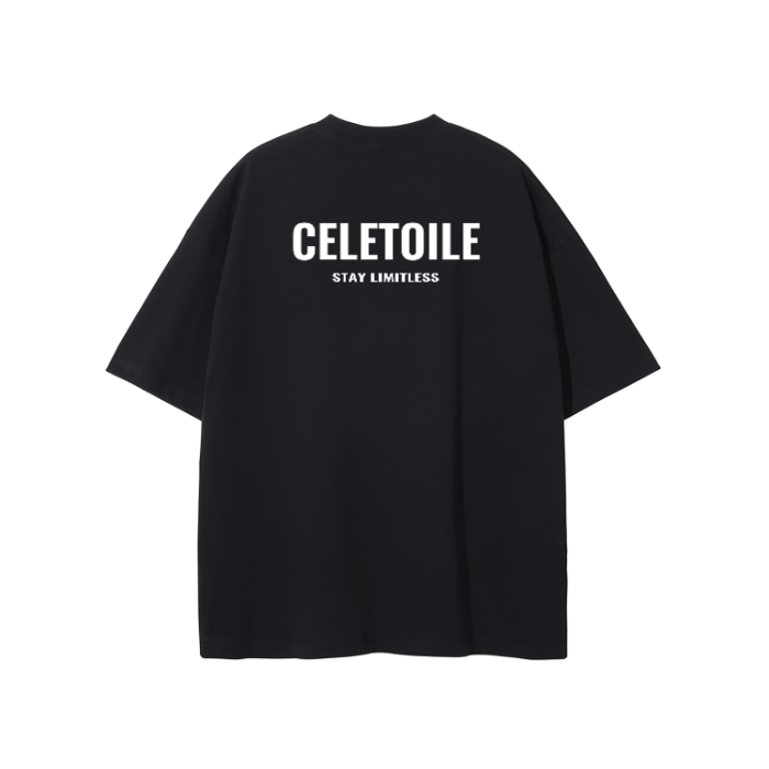Black unisex Celétoile T-shirt