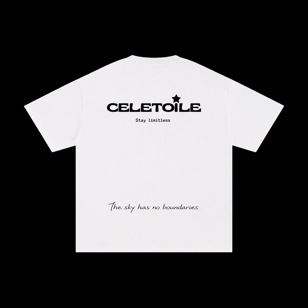 white unisex Celetoile t-shirt