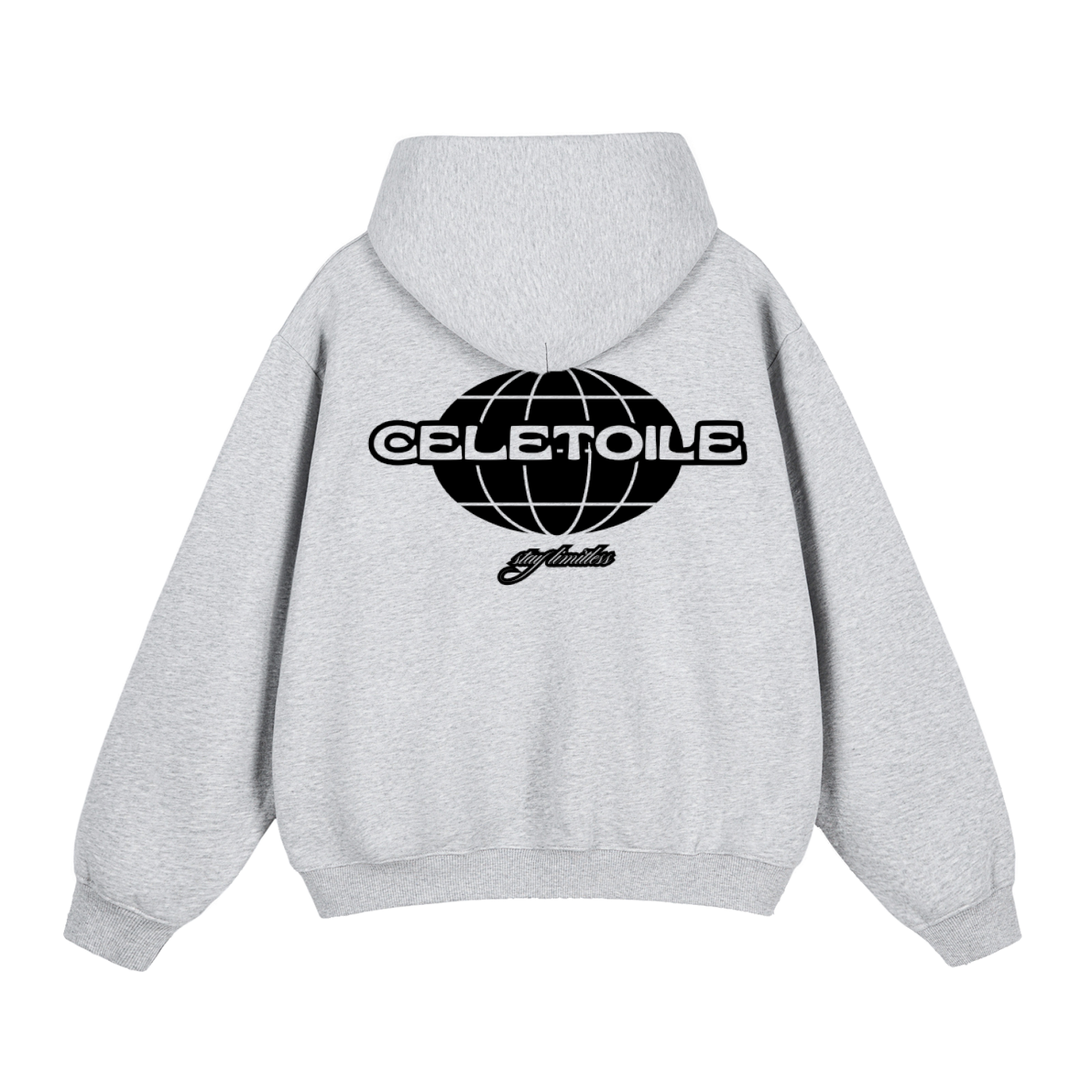 Celetoile grey boxy hoodie
