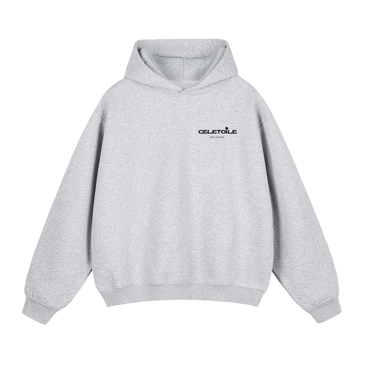 Celetoile grey boxy hoodie