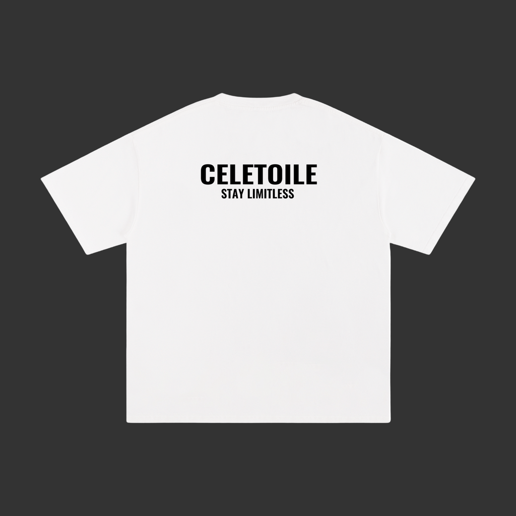 white unisex Celetoile t-shirt
