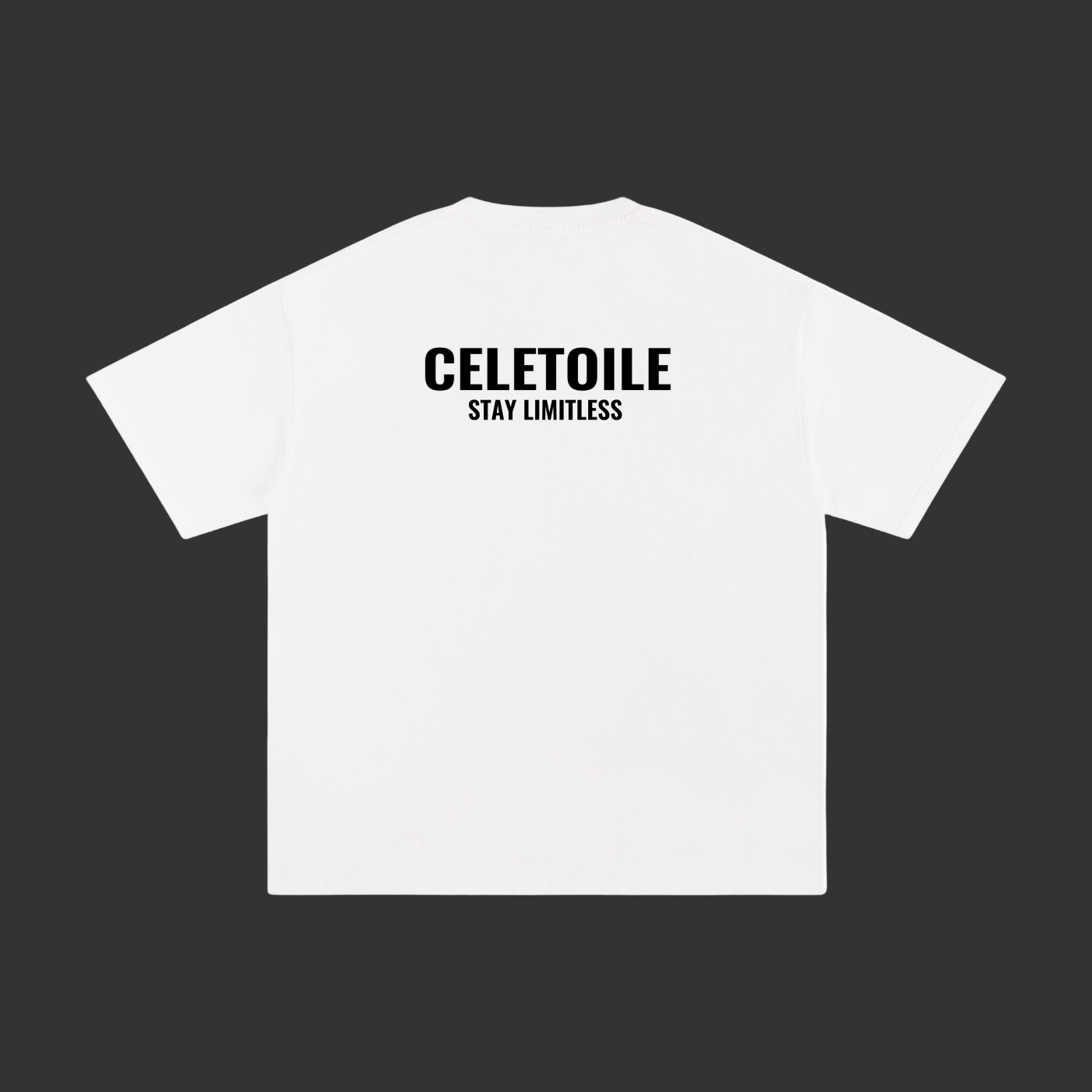 white unisex Celetoile t-shirt